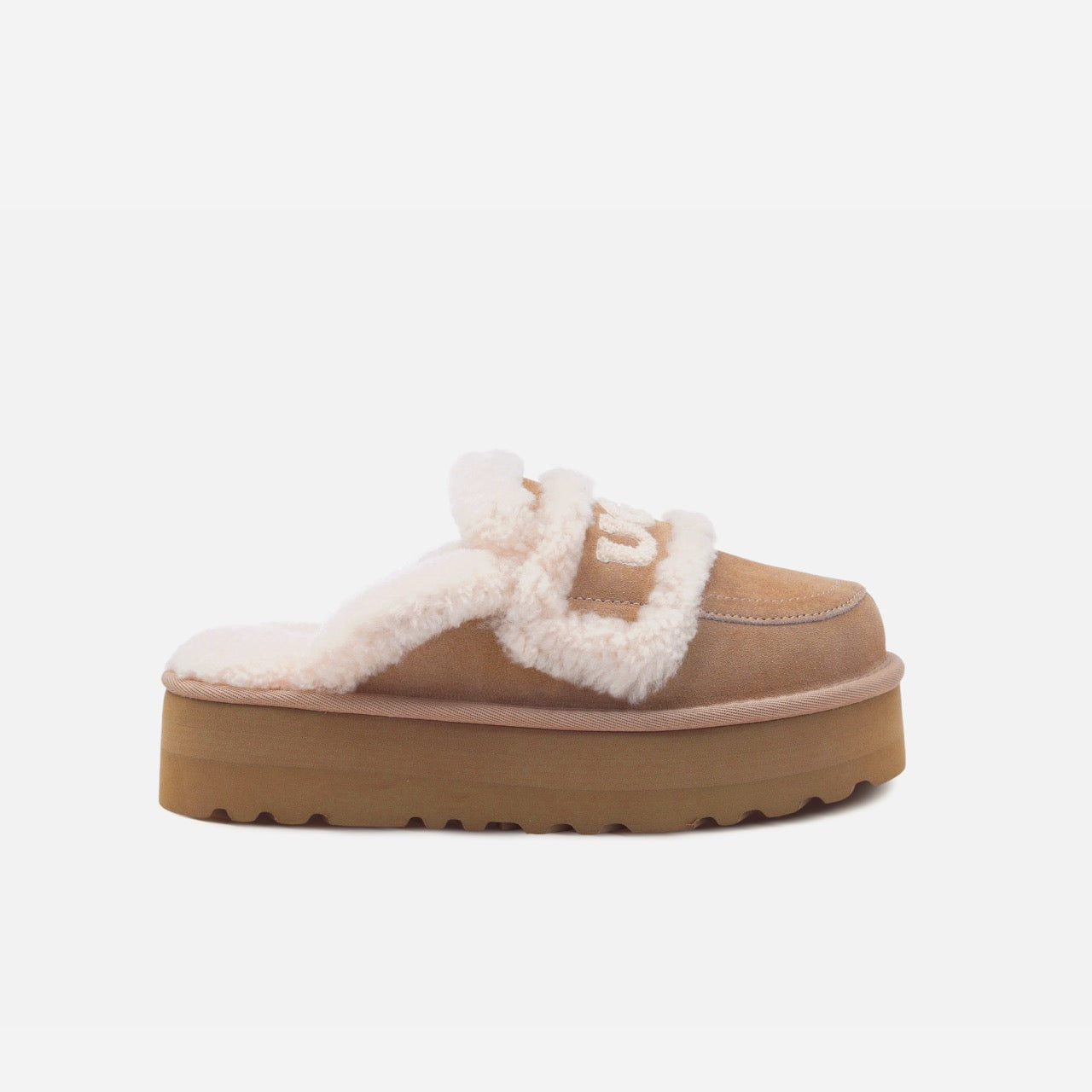 LOGO SHEARLING PLATFORM SLIPPER (DETACHABLE FEATURE) – UGG OZLANA