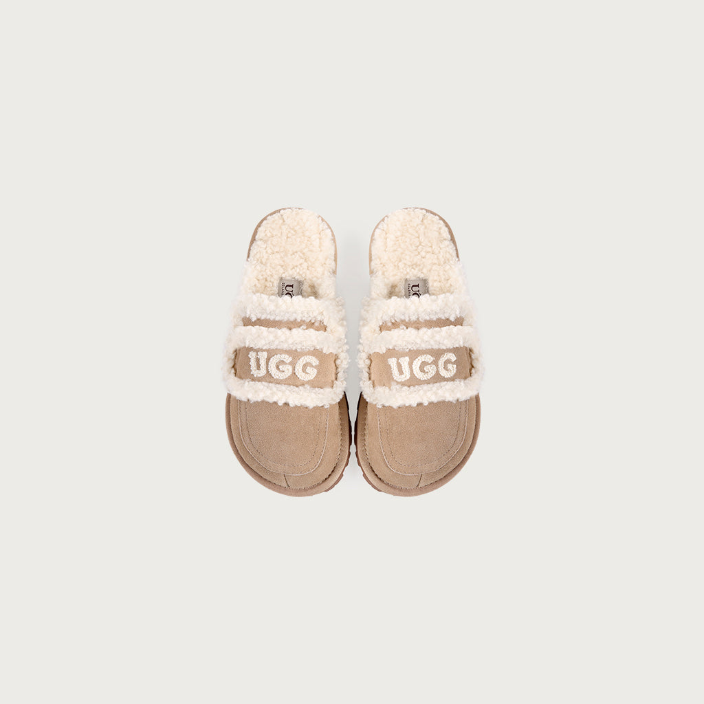 UGG Square Toe Logo Slipper